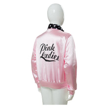 Load image into Gallery viewer, Fashion Grease Costume Kids Girls Pink Ladies Costume Retro Jacket Coat Cheerleader Adult Women Autumn Halloween Costumes