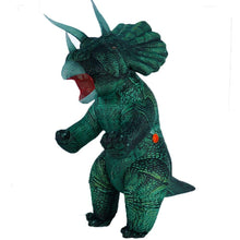 Load image into Gallery viewer, Inflatable Dino T-Rex Spinosaurus Pterosaur Triceratops Adult Velociraptor Costume Mascot Cosplay Halloween Women Man Kid