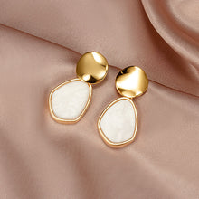 Load image into Gallery viewer, New Korean Statement Earrings for women White Cute Arcylic Geometric Dangle Drop Earings Brincos Trend Fashion Jewelry