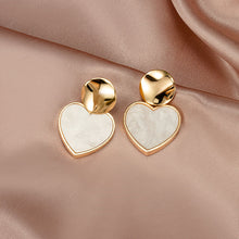 Load image into Gallery viewer, New Korean Statement Earrings for women White Cute Arcylic Geometric Dangle Drop Earings Brincos Trend Fashion Jewelry