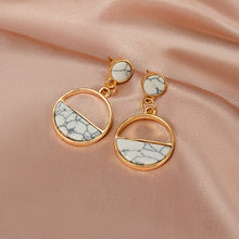 Load image into Gallery viewer, New Korean Statement Earrings for women White Cute Arcylic Geometric Dangle Drop Earings Brincos Trend Fashion Jewelry