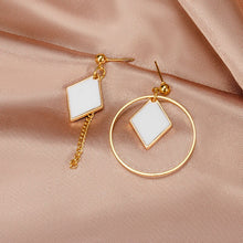 Load image into Gallery viewer, New Korean Statement Earrings for women White Cute Arcylic Geometric Dangle Drop Earings Brincos Trend Fashion Jewelry