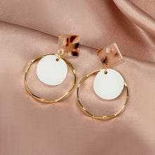 Load image into Gallery viewer, New Korean Statement Earrings for women White Cute Arcylic Geometric Dangle Drop Earings Brincos Trend Fashion Jewelry