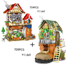 Load image into Gallery viewer, New LOZ Creative Sea Fish Food House Model Building Block MOC Retail Store With Figure Dolls Bricks Sets Boys Toys Kids Gifts