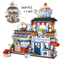 Load image into Gallery viewer, New LOZ Creative Sea Fish Food House Model Building Block MOC Retail Store With Figure Dolls Bricks Sets Boys Toys Kids Gifts