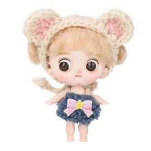 Load image into Gallery viewer, New Mini 1/12 Doll Ball-jointed Boy Girl OB11 Doll Curly Wig With Cute expression Face 10cm Surprise Dolls Toys Gift For Girls