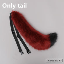 Load image into Gallery viewer, New Red Fox Anime Beast Ear Beast Tail Wolf Ear Cat Ear Fox Ear Headband Custom COSPLAY Hand Made Lolita LOL Golden Fox Ear