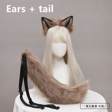 Load image into Gallery viewer, New Red Fox Anime Beast Ear Beast Tail Wolf Ear Cat Ear Fox Ear Headband Custom COSPLAY Hand Made Lolita LOL Golden Fox Ear