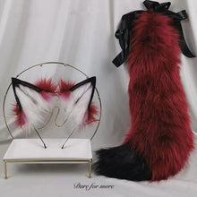 Load image into Gallery viewer, New Red Fox Anime Beast Ear Beast Tail Wolf Ear Cat Ear Fox Ear Headband Custom COSPLAY Hand Made Lolita LOL Golden Fox Ear