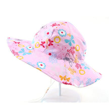 Load image into Gallery viewer, Summer Baby Bucket Hat UV Protection Boys Cap Children Panama Outdoor Beach Girls Sun Hat Cartoon Infant Fisherman Cap