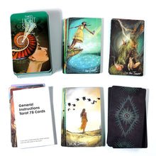 Load image into Gallery viewer, New Upgrade Light Seers Tarot Oracle Cards 78 Cards Tin Metal Box Party Personal Entertainment Women Girls Cards Game 23 Style