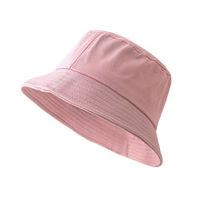Load image into Gallery viewer, Women's Bucket Hat Unisex Summer Sunscreen Panama Hats Hip Hop Cap Cotton Solid Color Fisherman Hat Bob Outdoor Beach Caps