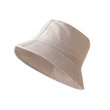 Load image into Gallery viewer, Women's Bucket Hat Unisex Summer Sunscreen Panama Hats Hip Hop Cap Cotton Solid Color Fisherman Hat Bob Outdoor Beach Caps