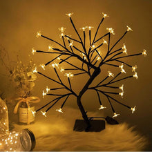 Load image into Gallery viewer, Led Fairy Night Light LED Christmas Tree Night Lamp Battery USB Operated Bedside Study Lamp For Room Desk Holiday Lighting Decor