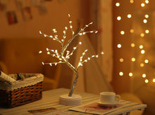 Load image into Gallery viewer, Led Fairy Night Light LED Christmas Tree Night Lamp Battery USB Operated Bedside Study Lamp For Room Desk Holiday Lighting Decor