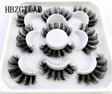 Load image into Gallery viewer, 5 Pairs 25 mm 3d Mink Lashes Bulk Faux with Custom Box Wispy Natural Mink Lashes Pack Short Wholesales Natural False Eyelashes