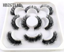 Load image into Gallery viewer, 5 Pairs 25 mm 3d Mink Lashes Bulk Faux with Custom Box Wispy Natural Mink Lashes Pack Short Wholesales Natural False Eyelashes