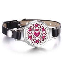 Load image into Gallery viewer, New Tree of Life aromatherapy bracelet Essential Oil Diffuser Bracelet Perfume Locket Leather Bracelets for Women Wristbands