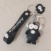 Load image into Gallery viewer, Cartoon Key Chain PVC Zebra Giraffe Funny Toy Keychain Car Key Ring Birthday Gifts For Children