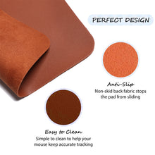 Load image into Gallery viewer, 1pc Anti-slip Mouse Pad Leather Gaming Mice Mat Desk Cushion Universal Comfortable For Laptop PC MacBook