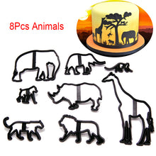 Load image into Gallery viewer, Fondant Cake Decorating Molds Set Plastic Cookie Cutter Pastry Biscuit Baking Tools wedding Music family animals balloon