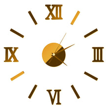 Load image into Gallery viewer, Wall Clock New Clock Watch s Acrylic Mirror Stickers Home Decoration Living Room Quartz Needle