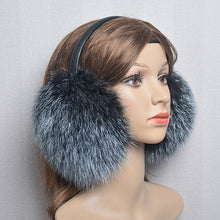 Load image into Gallery viewer, New Luxury Women Winter Warm Real Fox Fur Earmuffs Fashion Lady Natural Fox Fur Ear Muffs Thermal Girl Real Fox Fur Earmuff