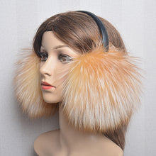 Load image into Gallery viewer, New Luxury Women Winter Warm Real Fox Fur Earmuffs Fashion Lady Natural Fox Fur Ear Muffs Thermal Girl Real Fox Fur Earmuff