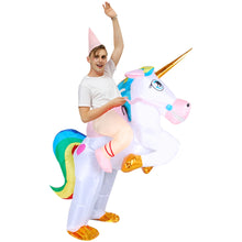 Load image into Gallery viewer, Inflatable Dinosaur Costume Alien Sumo Party Costumes Unicorn Suit Dress Cosplay Disfraz Halloween Costumes For Adult Kids