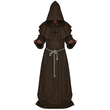Load image into Gallery viewer, Halloween Party Role Play Plague Doctor Cosplay Costume Medieval Hooded Robe Steampunk Terror Mask Hat