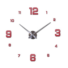 Load image into Gallery viewer, Wall Clock New Real Metal Acrylic Mirror Watch Clocks Home Decoration Modern Needle Quartz Stickers