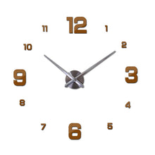 Load image into Gallery viewer, Wall Clock New Real Metal Acrylic Mirror Watch Clocks Home Decoration Modern Needle Quartz Stickers