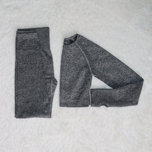 Load image into Gallery viewer, Yoga Sets Fitness Sports Suits GYM Clothing tracksuit top High Waist Leggings For Women