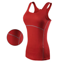 Load image into Gallery viewer, Yoga Shirts Women Sexy Gym Sportswear Vest Fitness tight Quick Dry