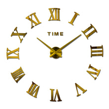 Load image into Gallery viewer, Wall Clock New creative large acrylic mirror quartz watch Single Face clocks modern home decoration living room stickers