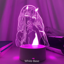 Load image into Gallery viewer, Newest Anime Zero Two 3d Lamp Figure Nightlight Kids Child Girls Manga Gift Night Light Lamp