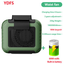 Load image into Gallery viewer, Mini Fans Newest USB Portable Personal Hanging waist Fan With Recharge Battery