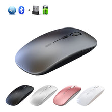 Load image into Gallery viewer, Wireless Mouse Computer Bluetooth Mouse Silent PC Mause Rechargeable Ergonomic Mouse 2.4Ghz USB Optical Mice For Laptop PC