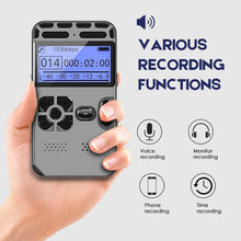 Load image into Gallery viewer, Noise Reduction Digital Voice Recorder Activated MP3 Player USB Charging Lossless Dictaphone LED Display Recording Dictaphone