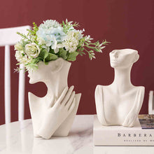 Load image into Gallery viewer, Nordic Style Ceramic Vase Woman Body Model Modern Body Art Vase Home Decoration Creative Flower Pot Living Room Decoration