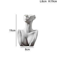 Load image into Gallery viewer, Nordic Style Ceramic Vase Woman Body Model Modern Body Art Vase Home Decoration Creative Flower Pot Living Room Decoration