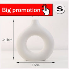 Load image into Gallery viewer, Nordic Style Flower Vase Women Body Half Face Flower Pot Vase Ceramic Art Crafts Bedroom Living Room Desktop Decoration