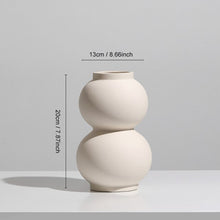 Load image into Gallery viewer, Nordic Style Flower Vase Women Body Half Face Flower Pot Vase Ceramic Art Crafts Bedroom Living Room Desktop Decoration
