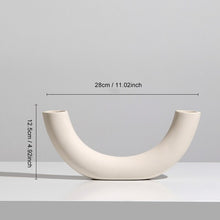 Load image into Gallery viewer, Nordic Style Flower Vase Women Body Half Face Flower Pot Vase Ceramic Art Crafts Bedroom Living Room Desktop Decoration