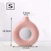 Load image into Gallery viewer, Nordic Style Flower Vase Women Body Half Face Flower Pot Vase Ceramic Art Crafts Bedroom Living Room Desktop Decoration