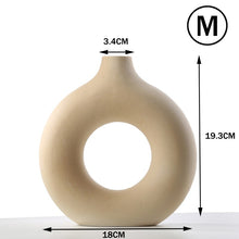 Load image into Gallery viewer, Nordic Style Flower Vase Women Body Half Face Flower Pot Vase Ceramic Art Crafts Bedroom Living Room Desktop Decoration