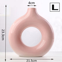 Load image into Gallery viewer, Nordic Style Flower Vase Women Body Half Face Flower Pot Vase Ceramic Art Crafts Bedroom Living Room Desktop Decoration