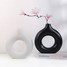 Load image into Gallery viewer, Nordic Style Flower Vase Women Body Half Face Flower Pot Vase Ceramic Art Crafts Bedroom Living Room Desktop Decoration