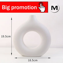 Load image into Gallery viewer, Nordic Style Flower Vase Women Body Half Face Flower Pot Vase Ceramic Art Crafts Bedroom Living Room Desktop Decoration