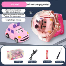 Load image into Gallery viewer, Novelty Mini Watch Control Car Cute RC Car Kids Game Interactive Toys For Boys Girl Birthday Christmas Watch Gift RC Tank Toy